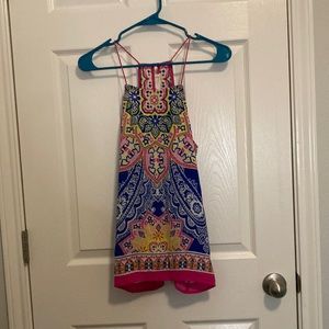 Sweet wanderer, vibrant, colorful, tank top, small, pink, yellow, summer, spring